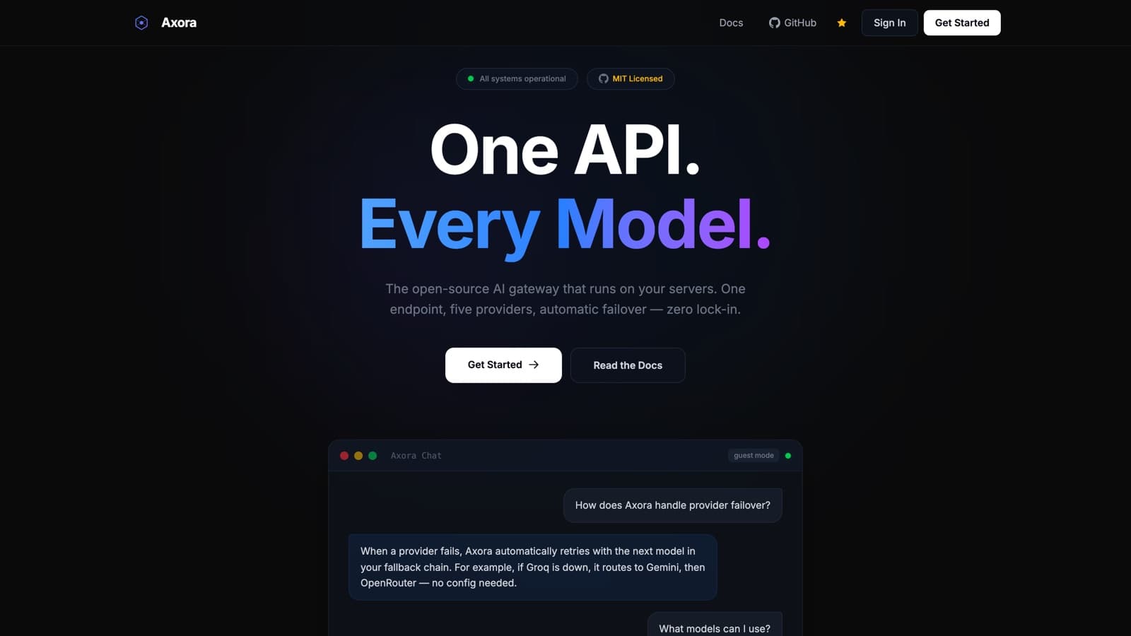 Axora screenshot
